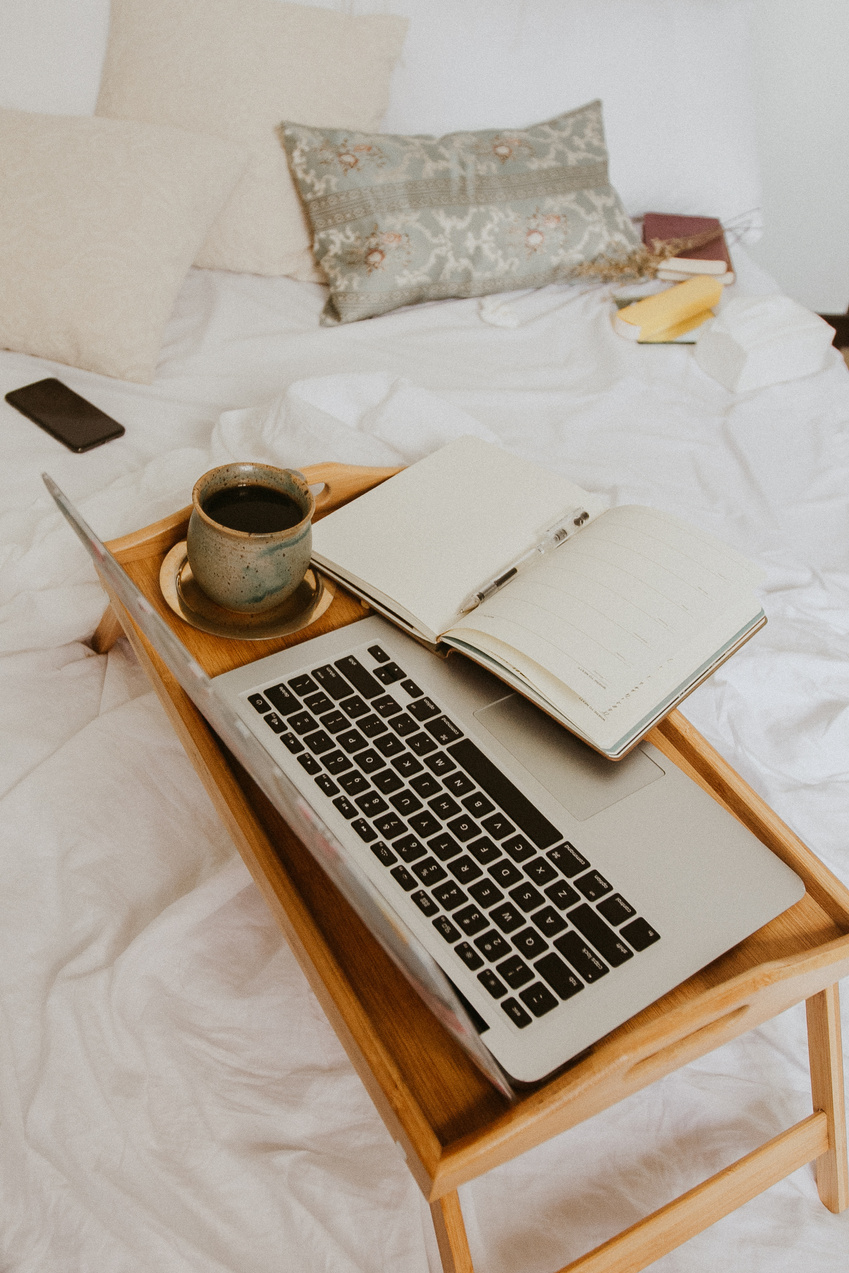 Workspace on Bed